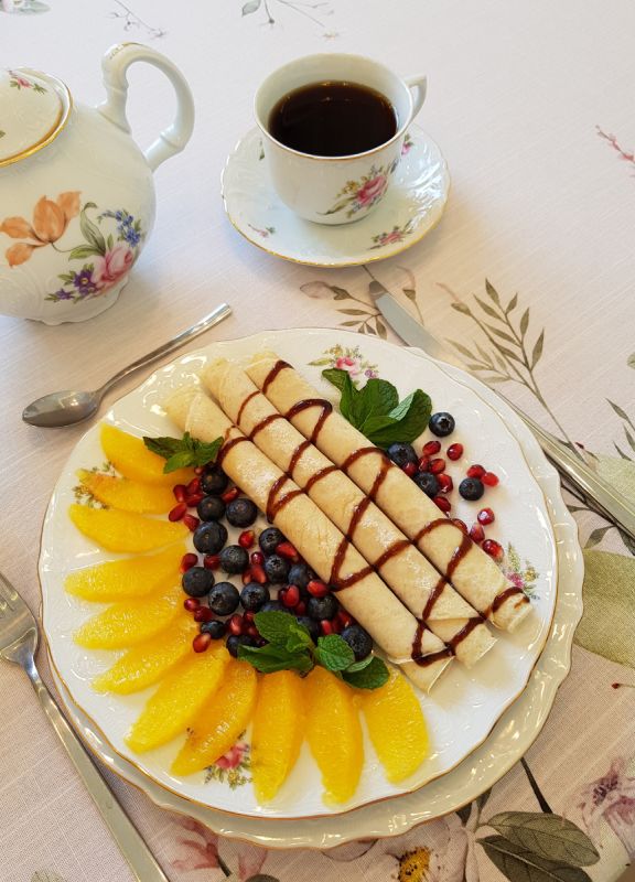 Нежные овсяные блины для праздничного завтрака