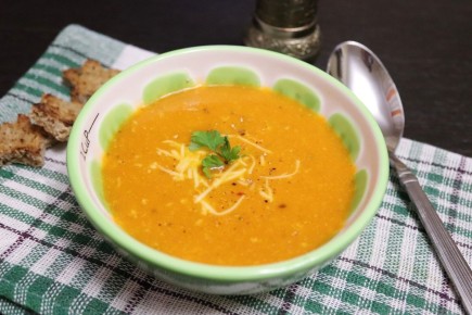 Томатный суп-пюре с сыром за полчаса: ароматное наслаждение на вашем столе