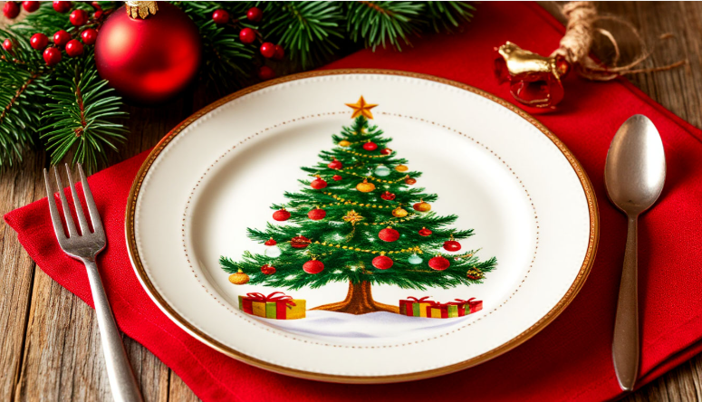Секреты новогодней сервировки: зачем нужна салфетка под тарелкой?