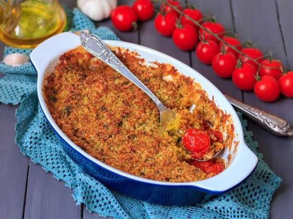 Вкусный гратен из помидоров к вашему столу