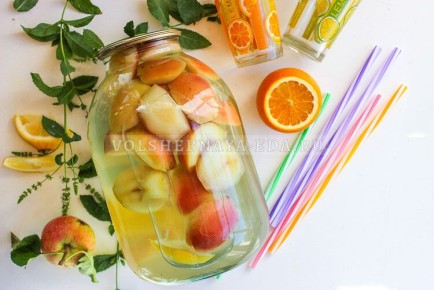 Компот из яблок на зиму «Мохито»