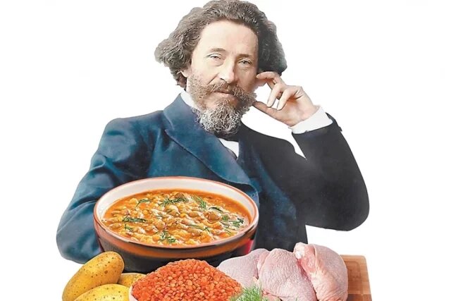 Чечевичная похлёбка по рецепту Ильи Репина