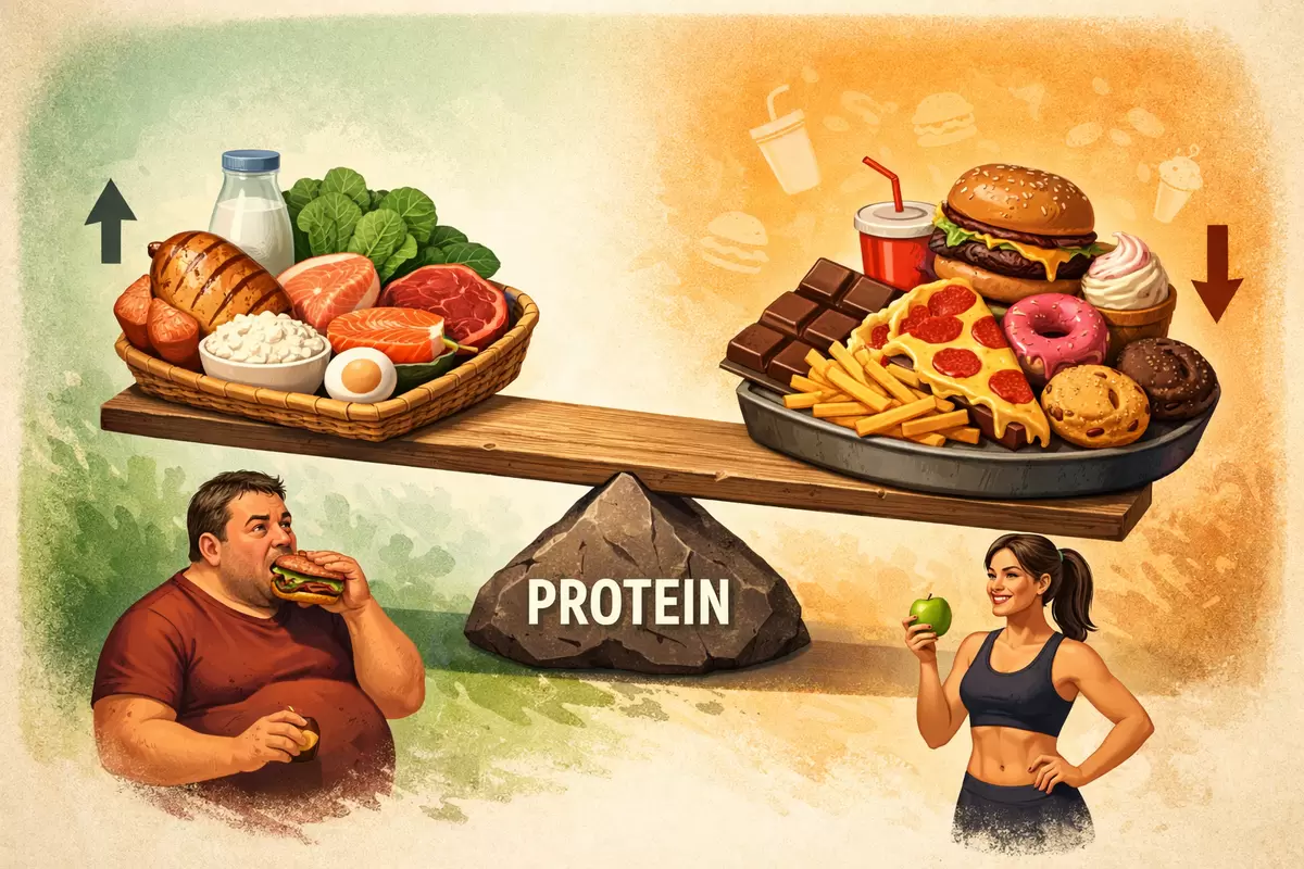 Почему мы переедаем даже при полном чувстве сытости: разгадываем белковую загадку