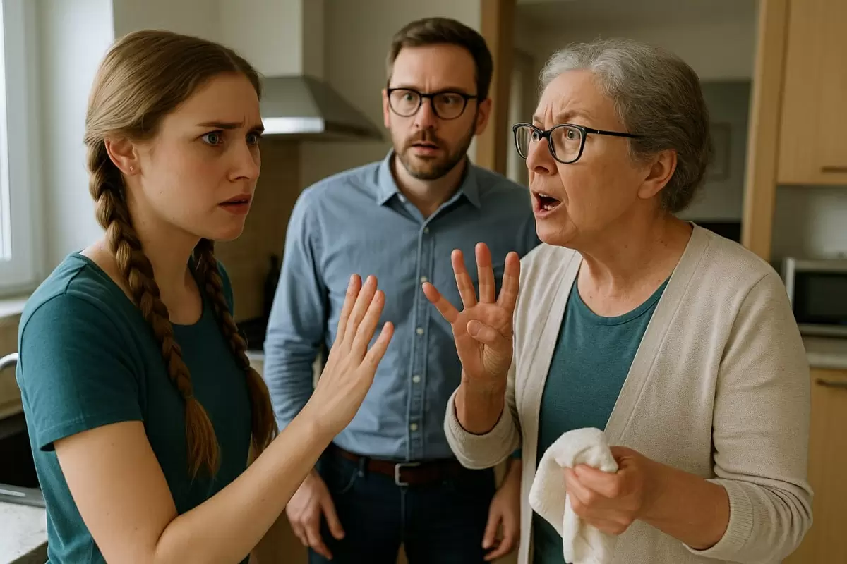 Конфликт на кухне: свекровь упрекает молодых родителей в эгоизме