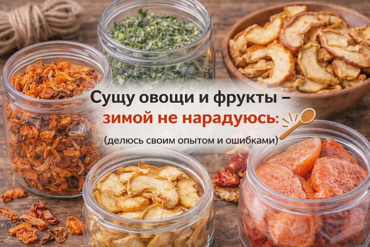 Как сушить овощи и фрукты: полезные советы и хитрости